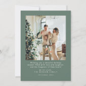 Weihnachtskarten | Ferienkarte für Minimalistische Einladung (Rückseite)