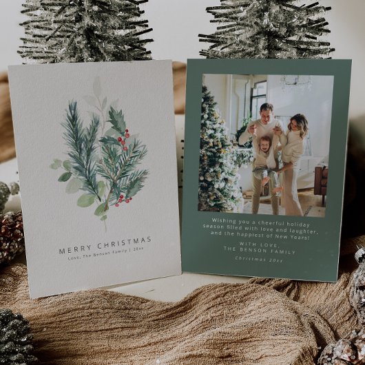 Weihnachtskarten | Ferienkarte für Minimalistische Einladung