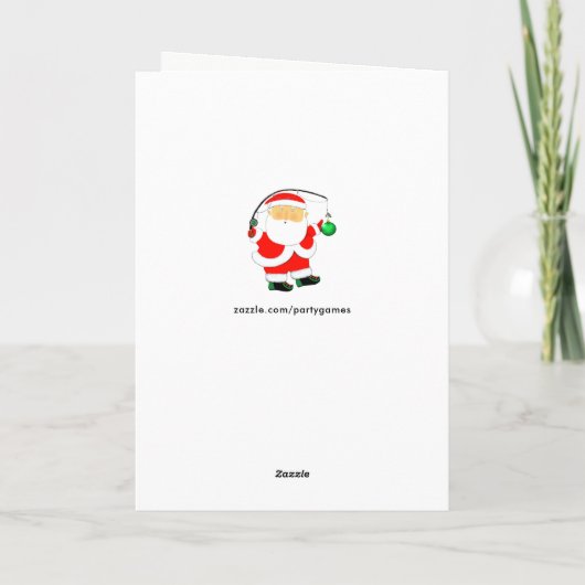 Weihnachtskarten fischen feiertagskarte (Rückseite)
