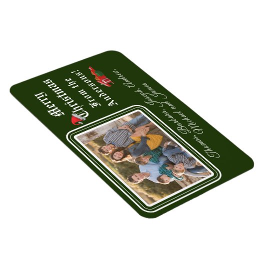 Weihnachtskarten-Foto Magnet (Rechte Seite)