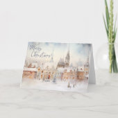 Weihnachtskarten, Frohe Weihnachten Winterlandscha (Vorderseite)