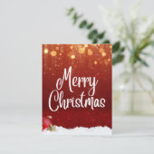 Weihnachtskarten - Frohe Weihnachtskarte Feiertagskarte (Stehend Vorderseite)