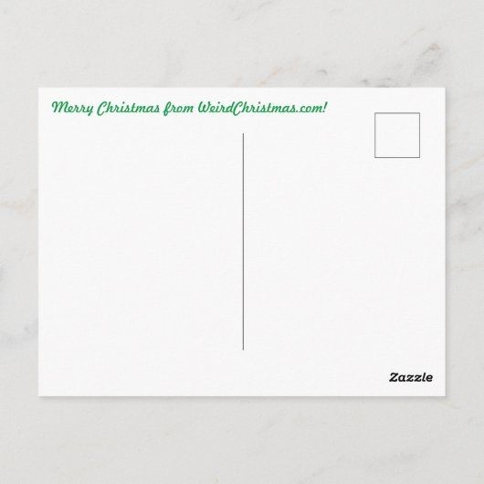 Weihnachtskarten Frösche mit Umbrellas Postkarte (Rückseite)