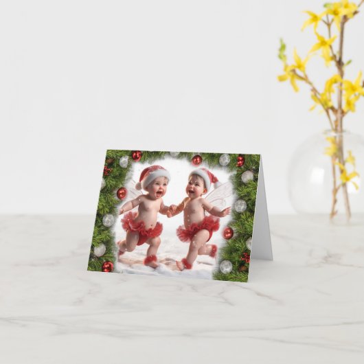 Weihnachtskarten für Baby Karte (Gelbe Blume)