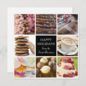 Weihnachtskarten für Bäckereien Feiertagskarte (Vorne/Hinten)