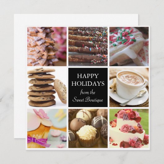 Weihnachtskarten für Bäckereien Feiertagskarte (Vorne/Hinten)