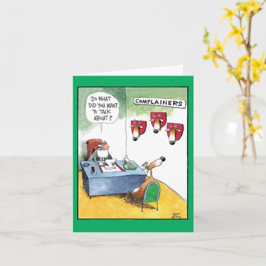 Weihnachtskarten für Cartoon - Beschwerdeführerin  Karte (Gelbe Blume)