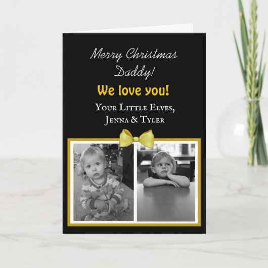 Weihnachtskarten für Daddy Karte (Vorderseite)