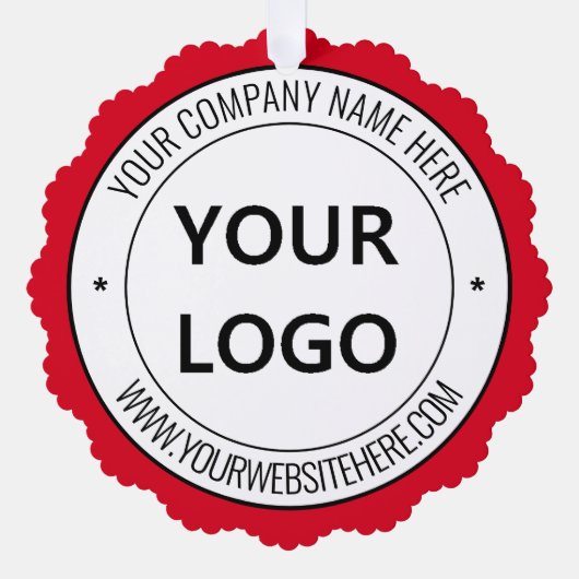 Weihnachtskarten für das benutzerdefinierte Firmen Ornament Karte (Vorderseite)