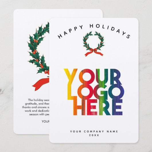 Weihnachtskarten für das Corporate Business (Vorne/Hinten)