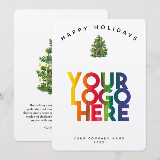 Weihnachtskarten für das Corporate Business (Vorne/Hinten)