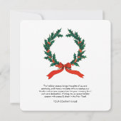 Weihnachtskarten für das Corporate Business (Rückseite)