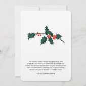 Weihnachtskarten für das Corporate Business (Rückseite)