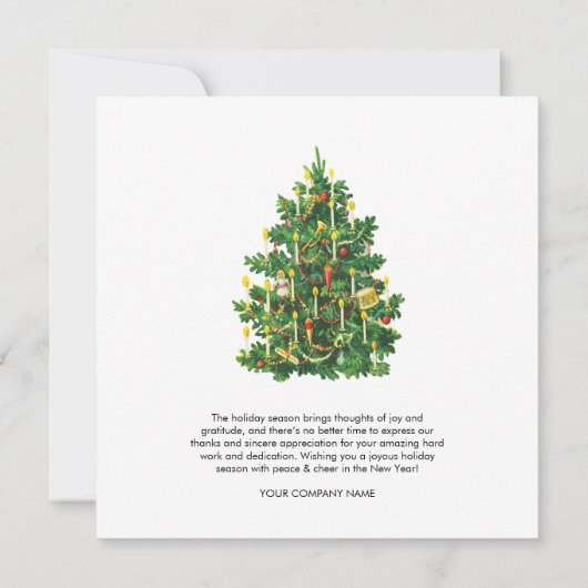 Weihnachtskarten für das Corporate Business (Rückseite)