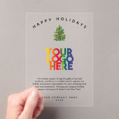 Weihnachtskarten für das Corporate Business Acryleinladungen (Insitu (Handheld))