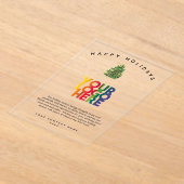 Weihnachtskarten für das Corporate Business Acryleinladungen (Ablage )