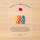 Weihnachtskarten für das Corporate Business Acryleinladungen (Vorderseite)