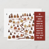 Weihnachtskarten für das echte Anwesen Feiertagspostkarte (Vorne/Hinten)