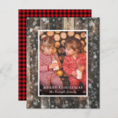 Weihnachtskarten für das Foto (Vorne/Hinten)