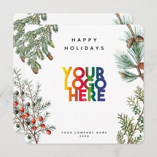 Weihnachtskarten für das Weihnachtskonzept der Pin (Vorne/Hinten)