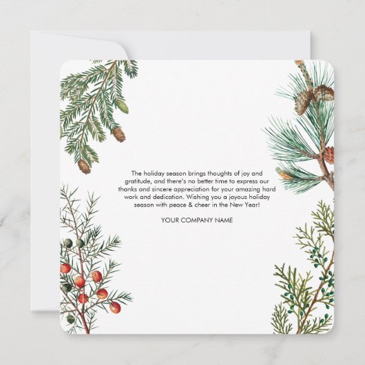 Weihnachtskarten für das Weihnachtskonzept der Pin (Rückseite)