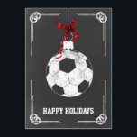 Weihnachtskarten für den Chalkboard-Fußballspieler Feiertagskarte<br><div class="desc">Chalkboard Fußball-Ornament Holiday Grußkarten von Interesse. Berufliche Urlaubskarten sind branchenspezifische Urlaubskarten. Diese Beruf-spezifischen Urlaubskarten werden Ihren Urlaubsszenarien eine Touch Einzigartigkeit verleihen</div>