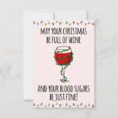 Weihnachtskarten für Diabetes Dankeskarte (Vorderseite)