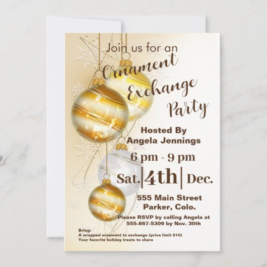 Weihnachtskarten für die Party Einladung (Vorderseite)