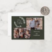 Weihnachtskarten für Familien-Foto Mitteilungskarte (Vorderseite/Rückseite Beispiel)