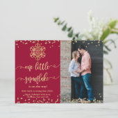 Weihnachtskarten für Fotos Ankündigung (Stehend Vorderseite)