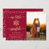 Weihnachtskarten für Fotos Ankündigung (Vorne/Hinten)