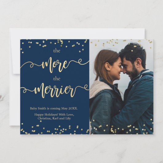 Weihnachtskarten für Fotos Ankündigung (Vorderseite)