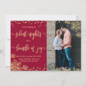 Weihnachtskarten für Fotos Ankündigung (Vorderseite)