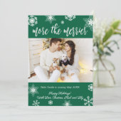 Weihnachtskarten für Fotos Einladung (Stehend Vorderseite)