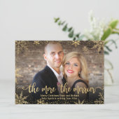 Weihnachtskarten für Fotos Einladung (Stehend Vorderseite)