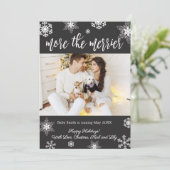 Weihnachtskarten für Fotos Einladung (Stehend Vorderseite)