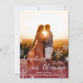 Weihnachtskarten für Fotos Einladung (Vorderseite)