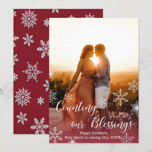 Weihnachtskarten für Fotos Einladung