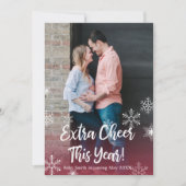 Weihnachtskarten für Fotos Einladung (Vorderseite)