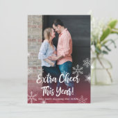 Weihnachtskarten für Fotos Einladung (Stehend Vorderseite)