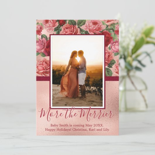 Weihnachtskarten für Fotos Einladung (Stehend Vorderseite)