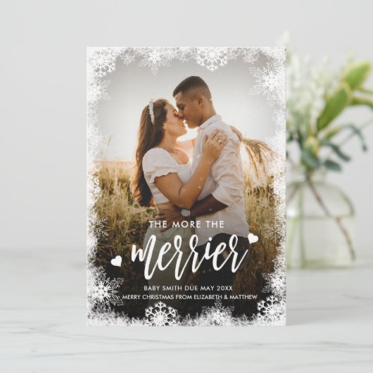 Weihnachtskarten für Fotos Einladung (Stehend Vorderseite)