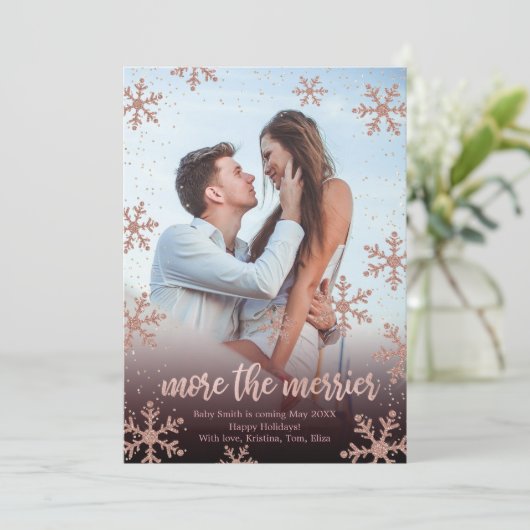 Weihnachtskarten für Fotos Einladung (Stehend Vorderseite)