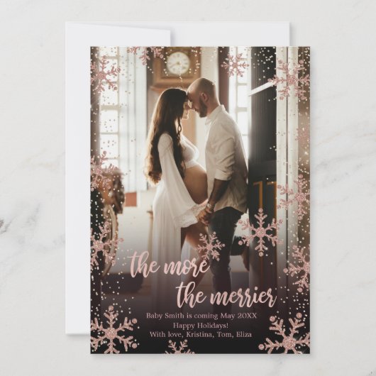 Weihnachtskarten für Fotos Einladung (Vorderseite)