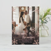 Weihnachtskarten für Fotos Einladung (Stehend Vorderseite)