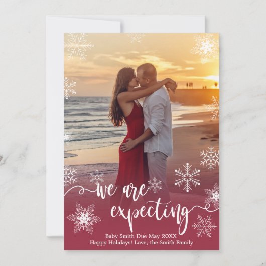 Weihnachtskarten für Fotos Einladung (Vorderseite)