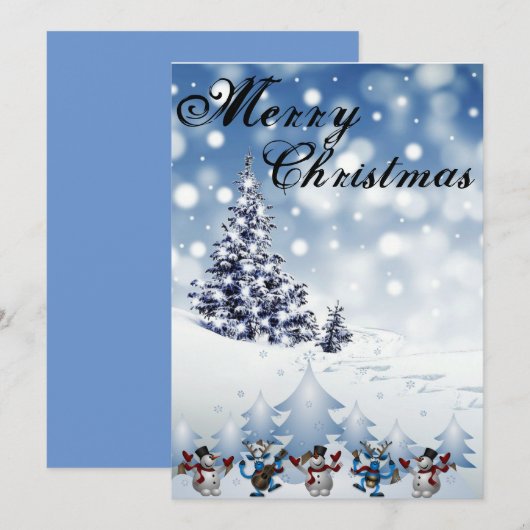 Weihnachtskarten für Fotos Feiertagskarte (Vorne/Hinten)