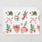 Weihnachtskarten für Fotos Feiertagskarte (Rückseite)