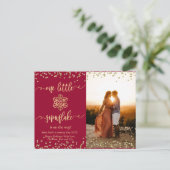 Weihnachtskarten für Fotos Feiertagspostkarte (Stehend Vorderseite)