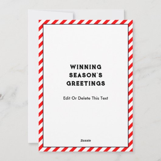 Weihnachtskarten für Fußball Feiertagskarte (Rückseite)